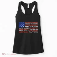 Michigan Characteristic Words Women's Tank Top thumb 0