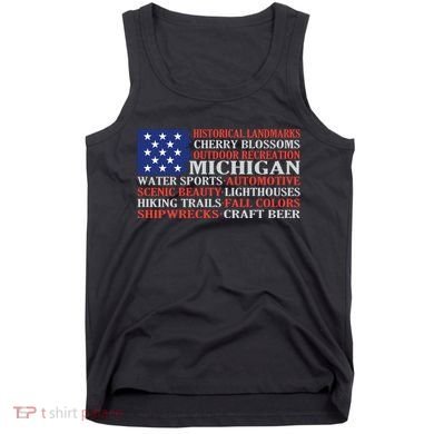 Michigan Characteristic Words Tank Top