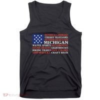 Michigan Characteristic Words Tank Top thumb 0
