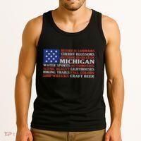 Michigan Characteristic Words Tank Top thumb 3