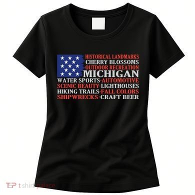 Michigan Characteristic Words Women's T-Shirt