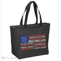 Michigan Characteristic Words Tote Bag thumb 2