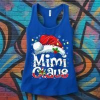 Mimi Claus Xmas Santa Matching Family Christmas Pajamas  Women's Tank Top thumb 3