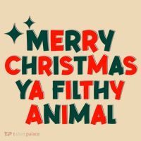 Merry Christmas Ya Filthy Animals Funny Christmas Tote Bag thumb 4