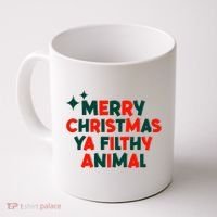Merry Christmas Ya Filthy Animals Funny Christmas Coffee Mug thumb 0