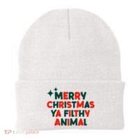 Merry Christmas Ya Filthy Animals Funny Christmas Beanie thumb 0