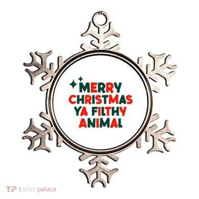 Merry Christmas Ya Filthy Animals Funny Christmas Ornament