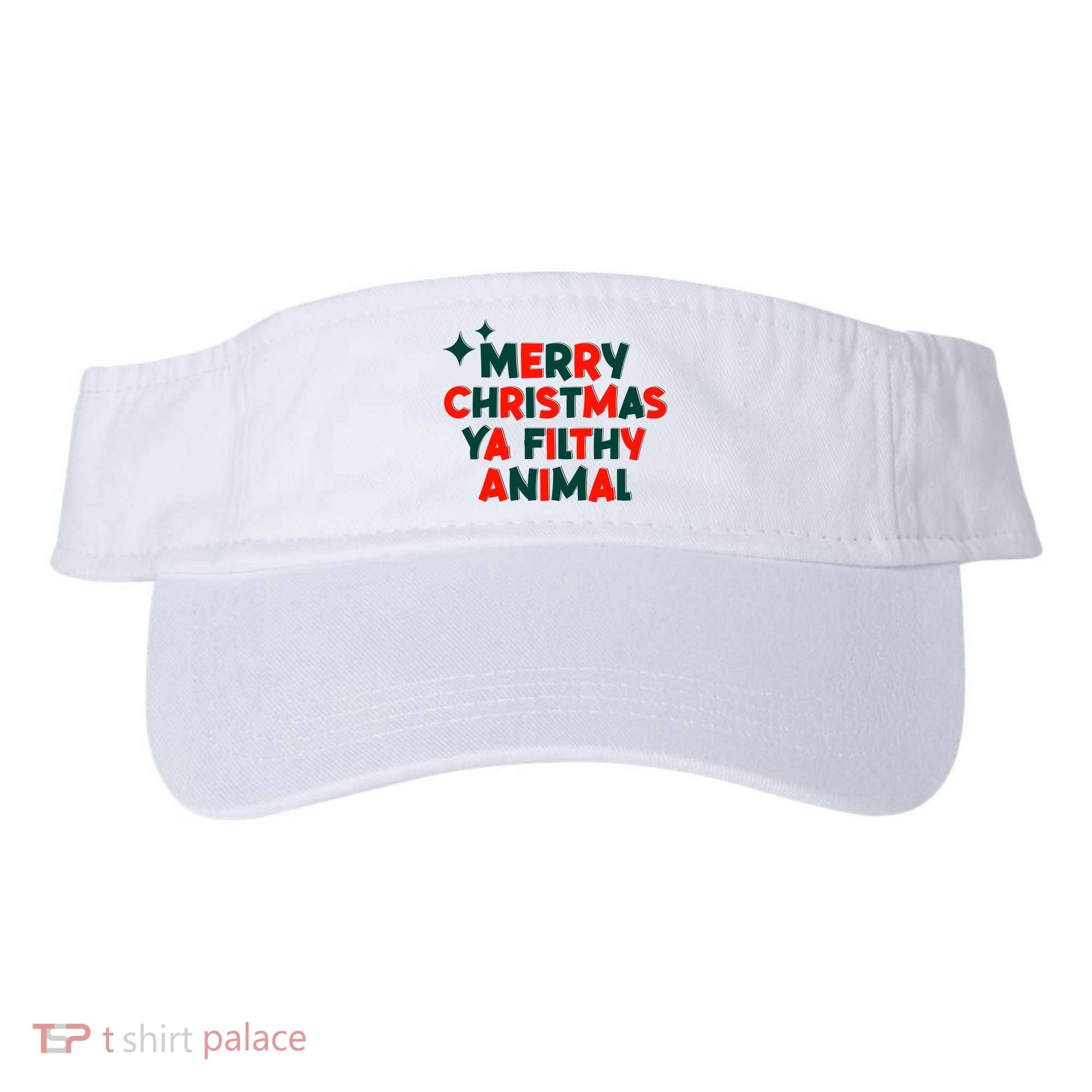 Merry Christmas Ya Filthy Animals Funny Christmas Visor