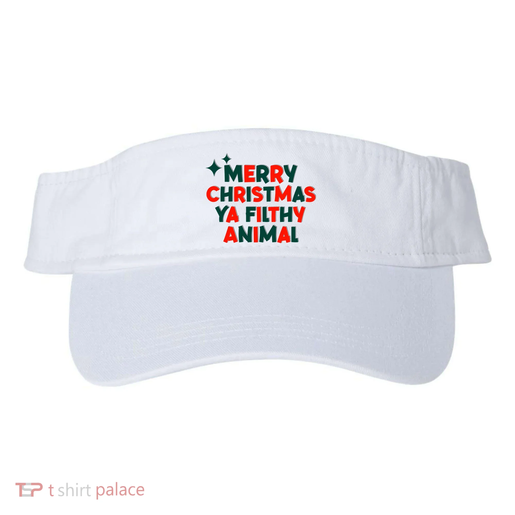 Merry Christmas Ya Filthy Animals Funny Christmas Visor