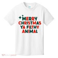 Merry Christmas Ya Filthy Animals Funny Christmas Kids T-Shirt thumb 0