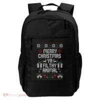 Merry Christmas Ya Filthy Animal Ugly Backpack thumb 0