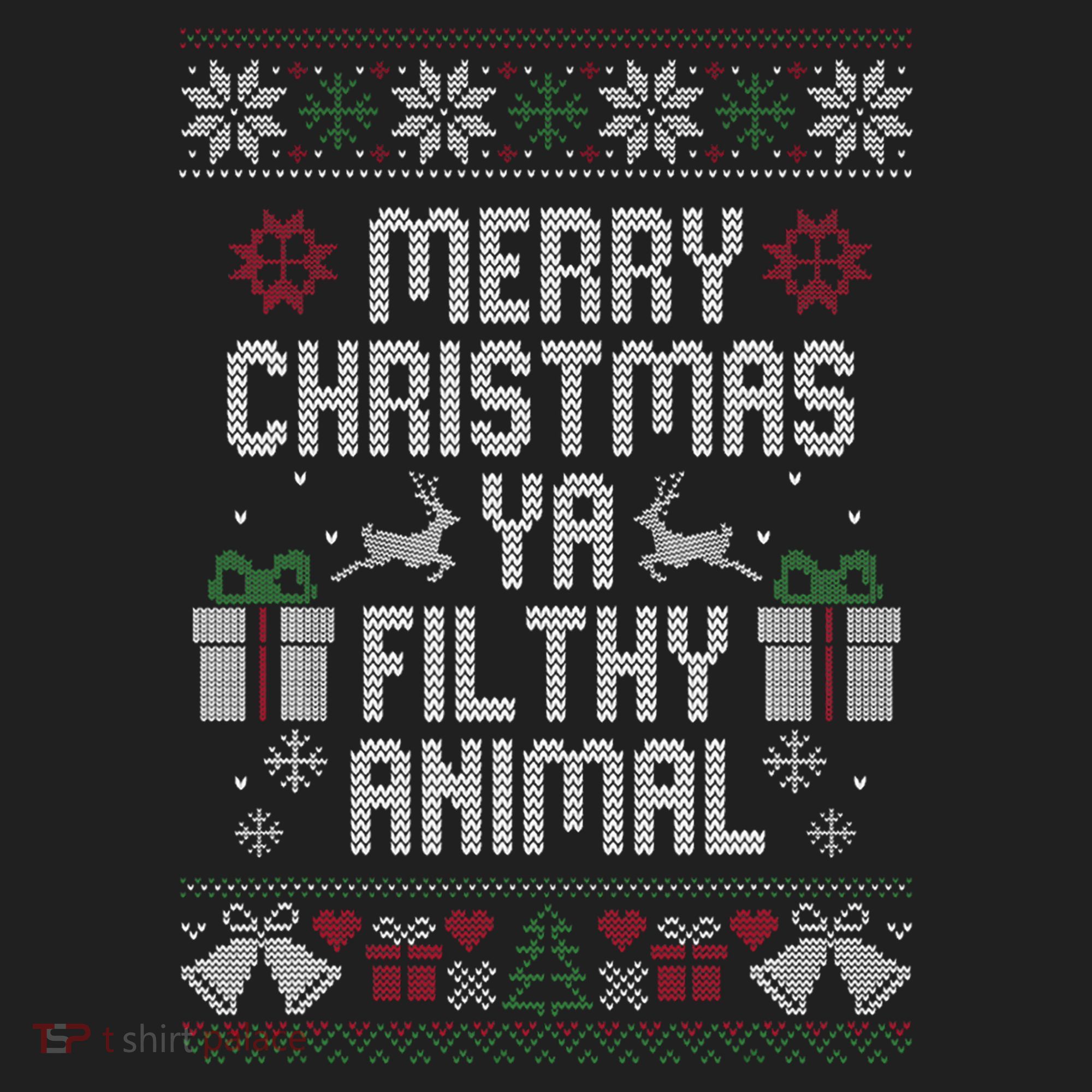 Merry Christmas Ya Filthy Animal Ugly Tumbler