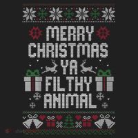 Merry Christmas Ya Filthy Animal Ugly Hat thumb 2