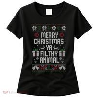 Merry Christmas Ya Filthy Animal Ugly Women's T-Shirt thumb 0