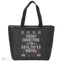 Merry Christmas Ya Filthy Animal Ugly Tote Bag thumb 0