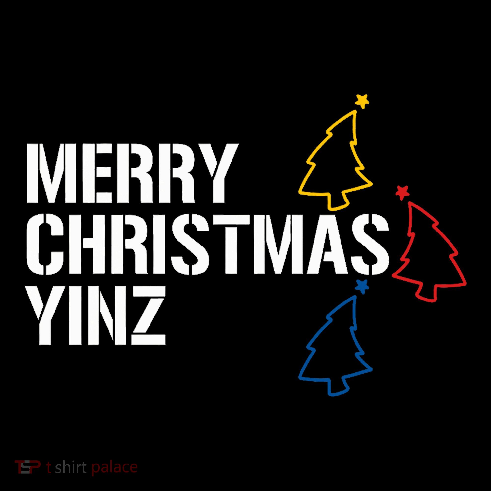 Merry Christmas Yinz With Pittsburgh Christmas Trees Funny Coffee Mug