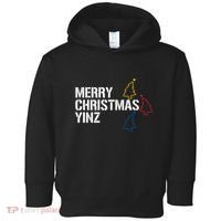 Merry Christmas Yinz With Pittsburgh Christmas Trees Funny Toddler Hoodie thumb 0