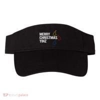 Merry Christmas Yinz With Pittsburgh Christmas Trees Funny Visor thumb 0