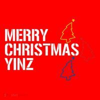 Merry Christmas Yinz With Pittsburgh Christmas Trees Funny Santa Hat thumb 1