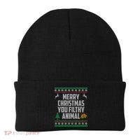 Merry Christmas You Filthy Animal Ugly Beanie thumb 0