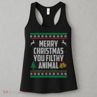 Merry Christmas You Filthy Animal Ugly Women's Tank Top thumb 3