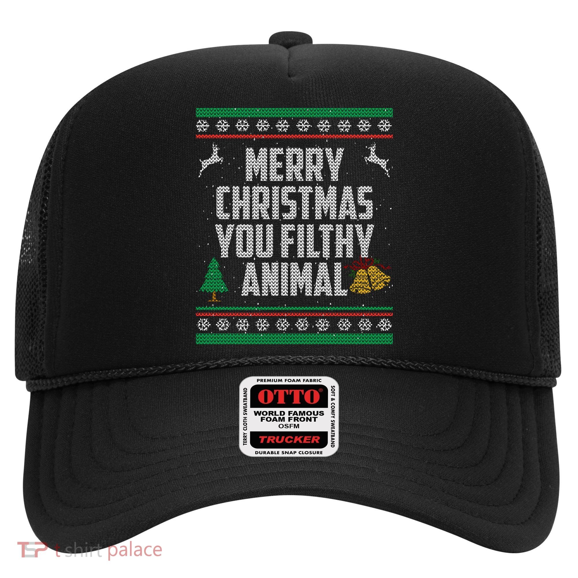 Merry Christmas You Filthy Animal Ugly Hat