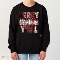 Merry Christmas Yall Holiday Festive Fun Women's Sweatshirt thumb 0