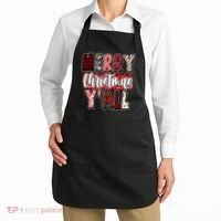 Merry Christmas Yall Holiday Festive Fun Apron thumb 2