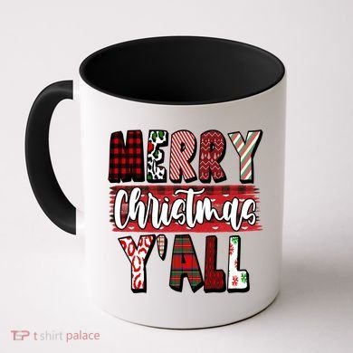Merry Christmas Yall Holiday Festive Fun Coffee Mug