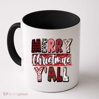 Merry Christmas Yall Holiday Festive Fun Coffee Mug thumb 0