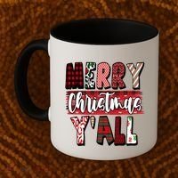 Merry Christmas Yall Holiday Festive Fun Coffee Mug thumb 2