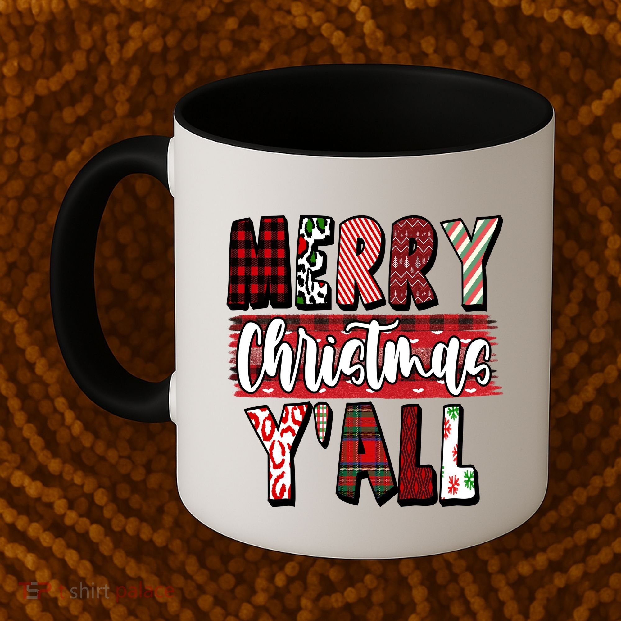 Merry Christmas Yall Holiday Festive Fun Coffee Mug