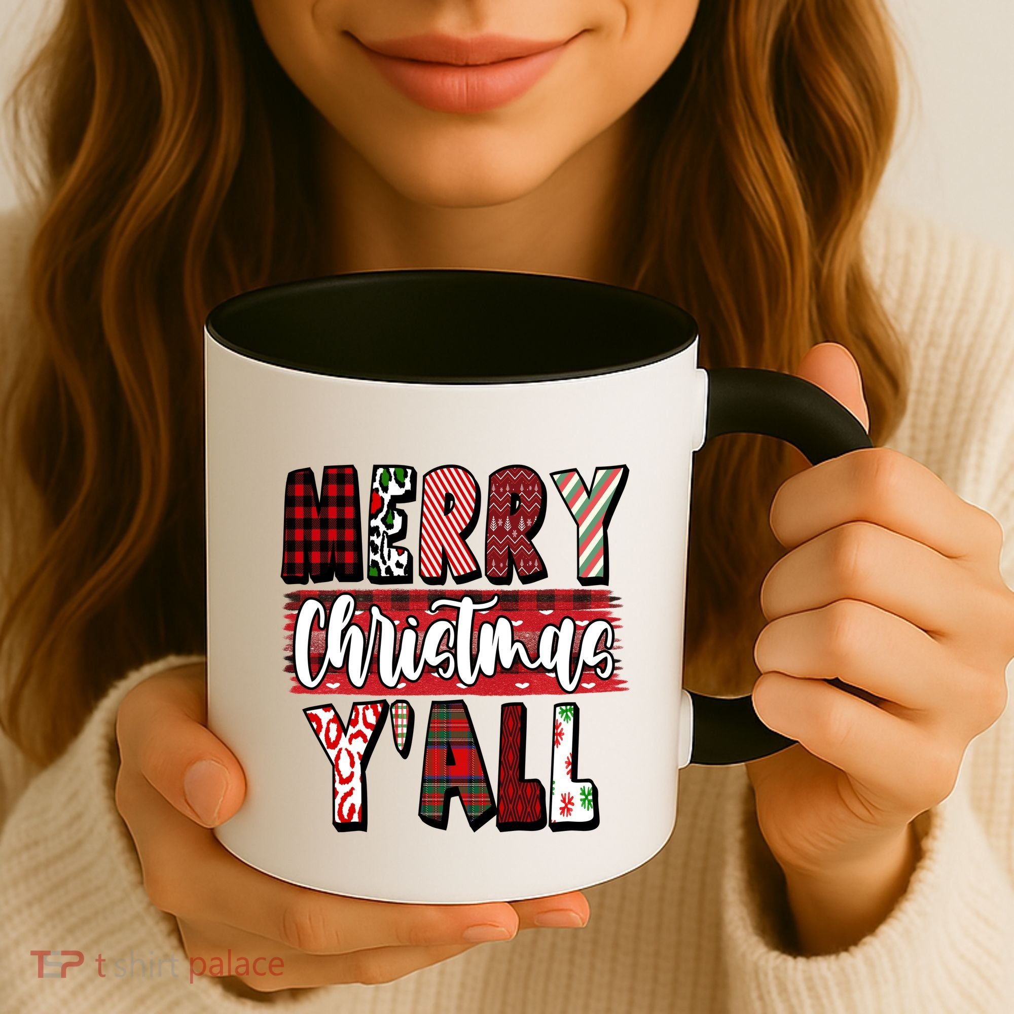 Merry Christmas Yall Holiday Festive Fun Coffee Mug