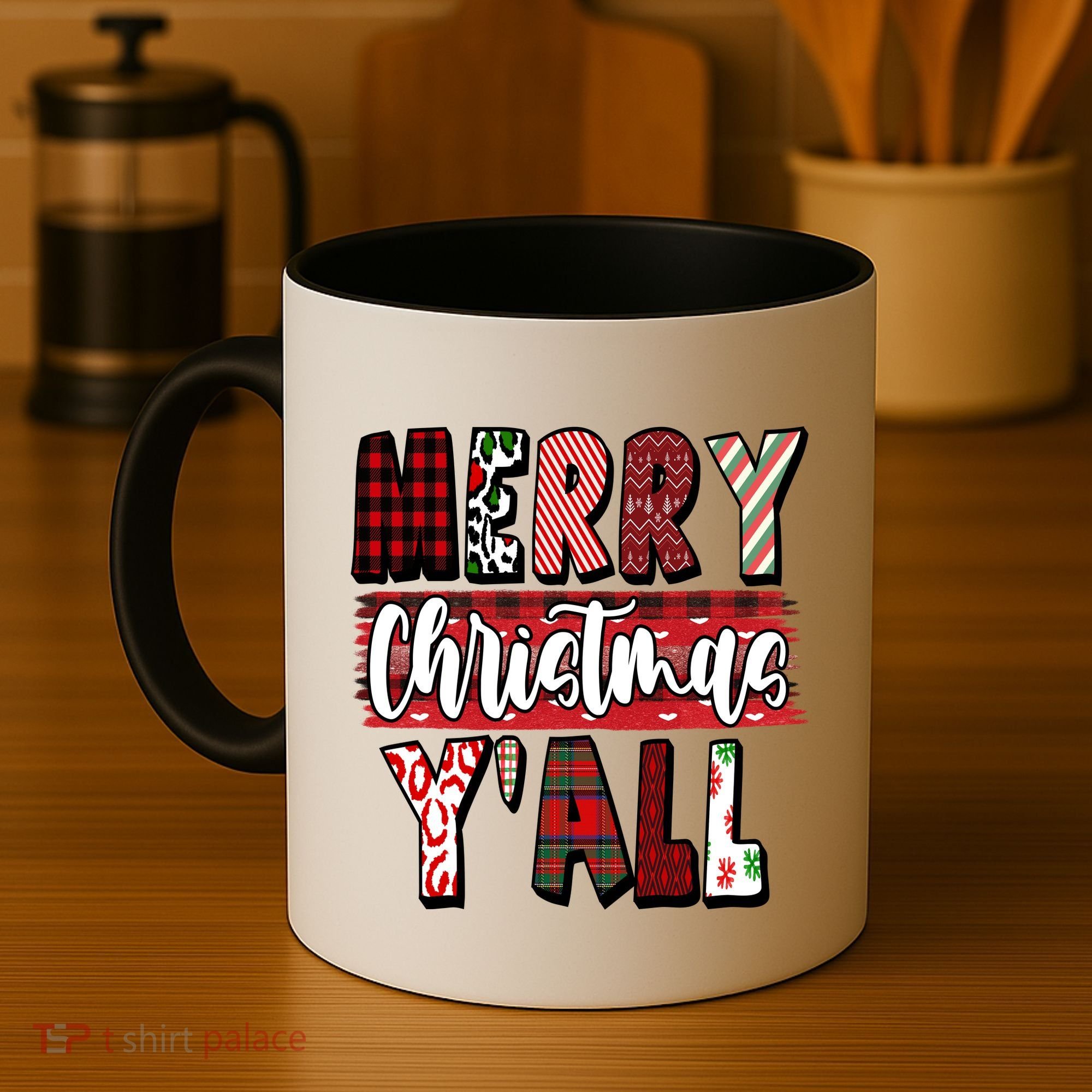 Merry Christmas Yall Holiday Festive Fun Coffee Mug