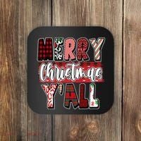 Merry Christmas Yall Holiday Festive Fun Coaster thumb 0