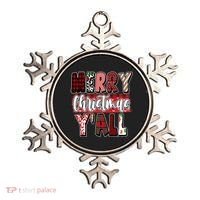 Merry Christmas Yall Holiday Festive Fun Ornament thumb 0