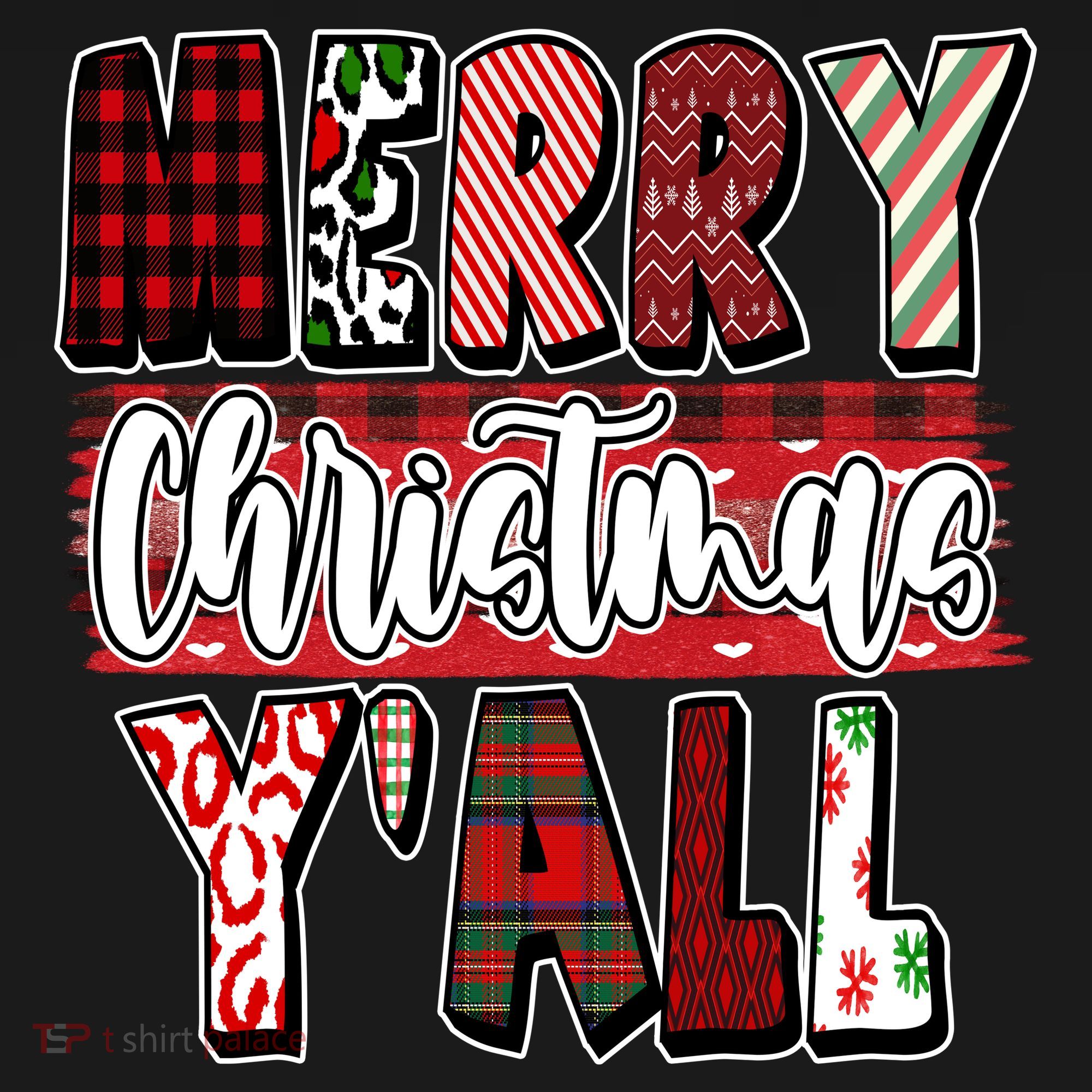 Merry Christmas Yall Holiday Festive Fun Visor