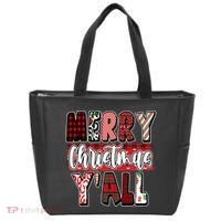 Merry Christmas Yall Holiday Festive Fun Tote Bag thumb 0