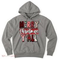 Merry Christmas Yall Holiday Festive Fun Hoodie thumb 0
