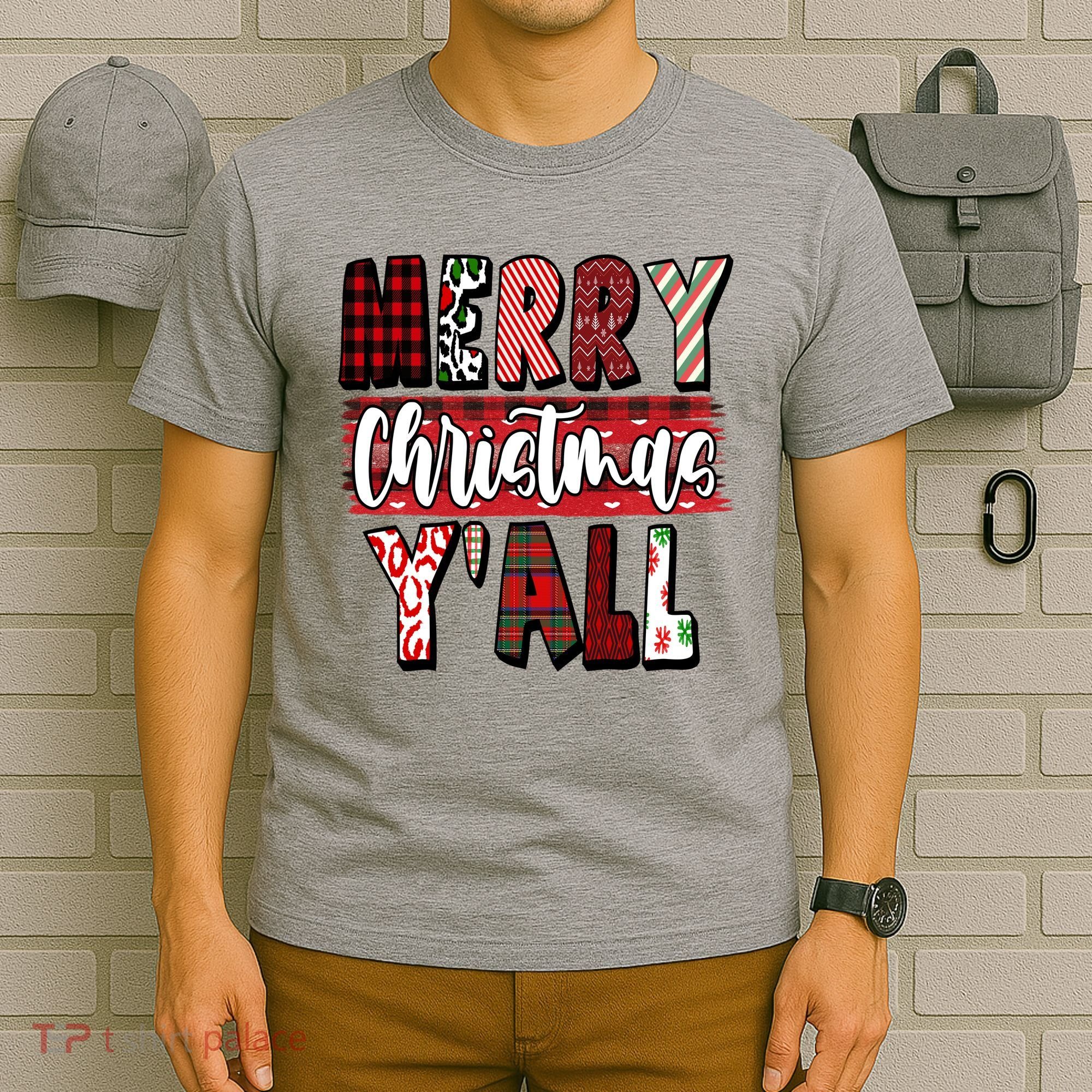 Merry Christmas Yall Holiday Festive Fun T-Shirt
