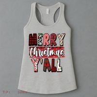 Merry Christmas Yall Holiday Festive Fun Women's Tank Top thumb 3
