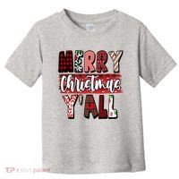 Merry Christmas Yall Holiday Festive Fun Toddler T-Shirt thumb 0