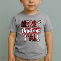Merry Christmas Yall Holiday Festive Fun Toddler T-Shirt thumb 2