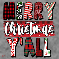 Merry Christmas Yall Holiday Festive Fun Toddler T-Shirt thumb 4