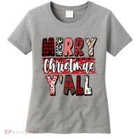 Merry Christmas Yall Holiday Festive Fun Women's T-Shirt thumb 0
