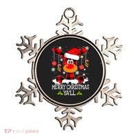 Merry Christmas Y'all Gifts Leopard Buffalo Plaid Xmas Ornament thumb 0