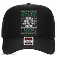 Merry Christmas Ya Filthy Animal Ugly Sweater Funny Xmas Gift Hat thumb 0