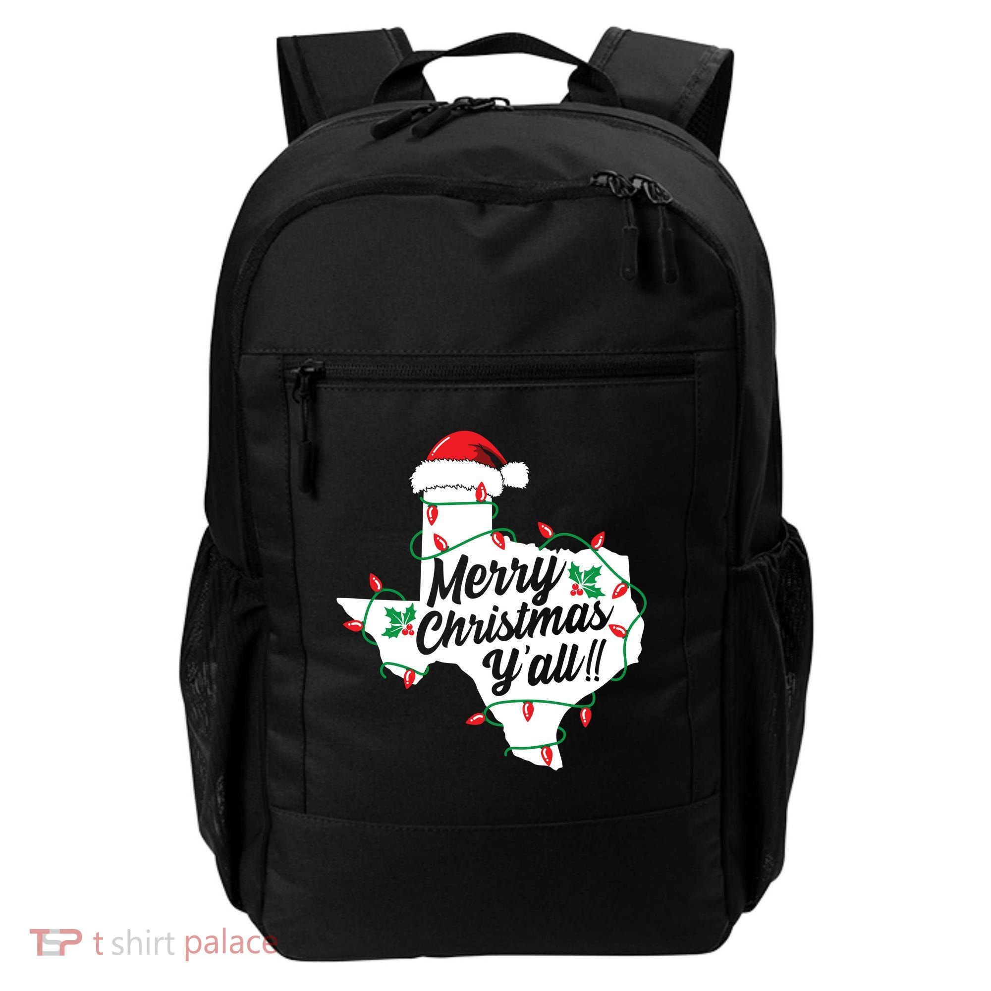 Merry Christmas Y'All Texas State Texan Backpack