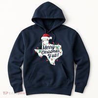 Merry Christmas Y'All Texas State Texan Hoodie thumb 0