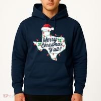 Merry Christmas Y'All Texas State Texan Hoodie thumb 2